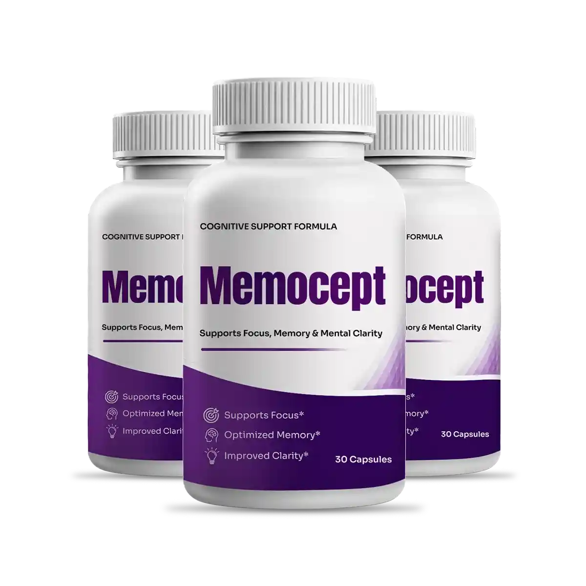 Memocept Cognitive Support Formula — 30 Capsules, Supports Focus Memory & Mental Clarity